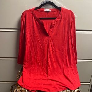 Sherosa New Red Cotton Blouse